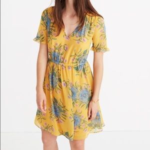 Madewell Sweetgrass Ruffle-Sleeve Dress